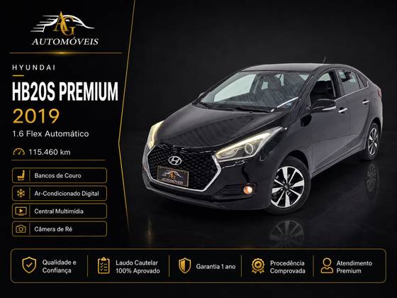 HYUNDAI HB20S 1.6 PREMIUM 16V FLEX 4P AUTOMÁTICO